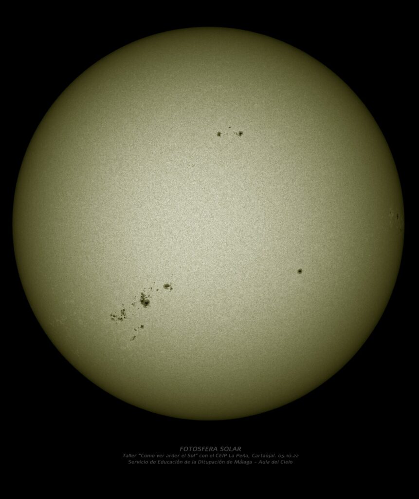 Observaciones telemáticas del Sol Aula del Cielo